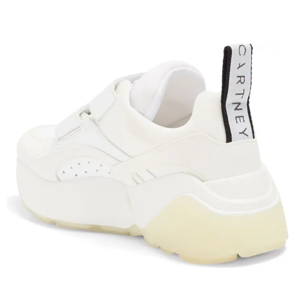 - Stella McCartney hook and loop sneakers.